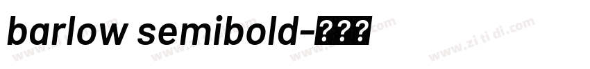 barlow semibold字体转换